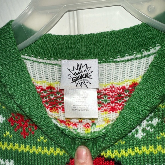 Dr. Seuss The Grinch Ugly Christmas Knitted Sweater - Picture 3 of 4